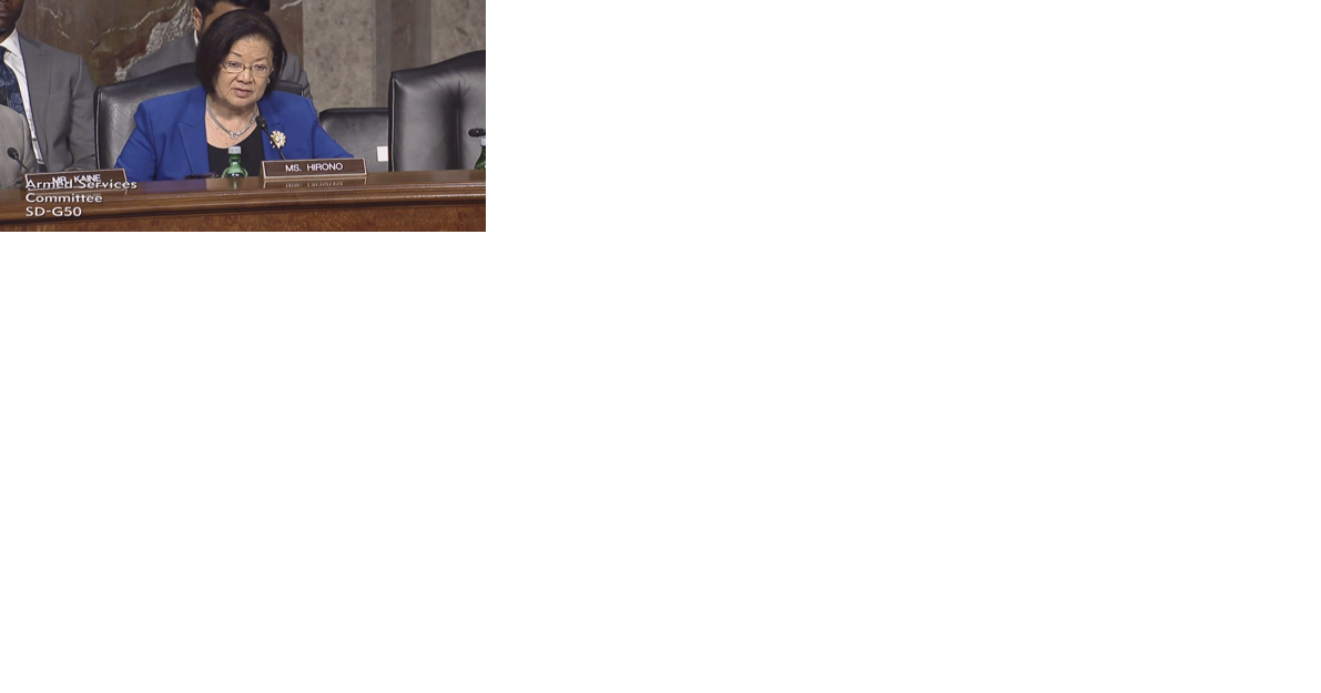 Sen. Hirono questions high-ranking DoD nominee on Red Hill - Vimarsana News