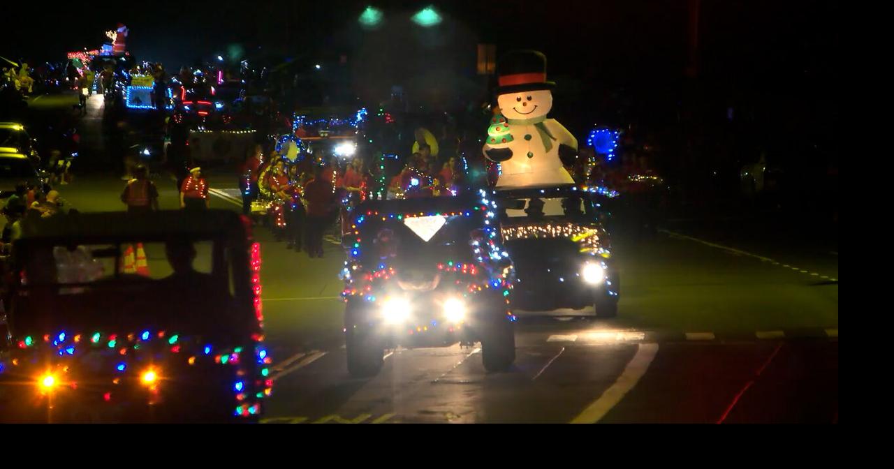 Keaau large, local crowd for lighted Christmas parade