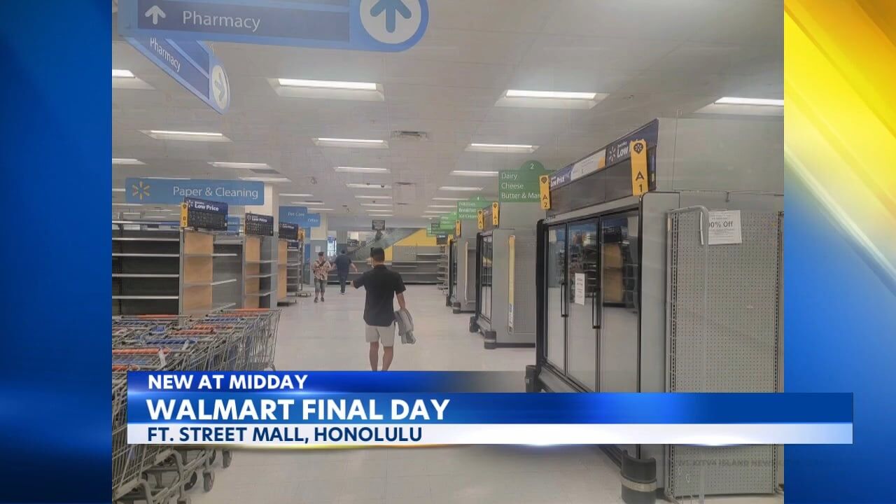 Downtown Honolulu Walmart open for business for one final day | Video |  kitv.com