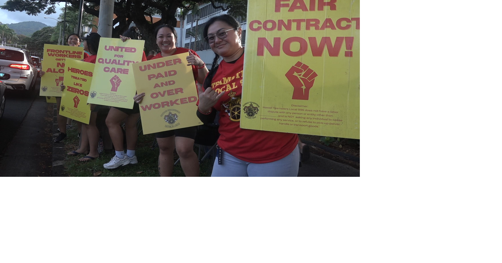 Teamsters begin strike at Kapiolani Medical Center