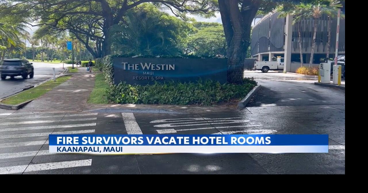 Maui fire survivors move out of temporary housing at a Maui resort ...