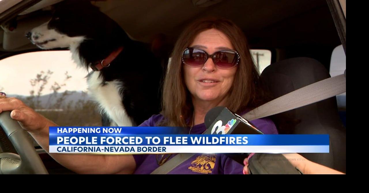 NevadaCalifornia border hit with wildfires; many forced to flee
