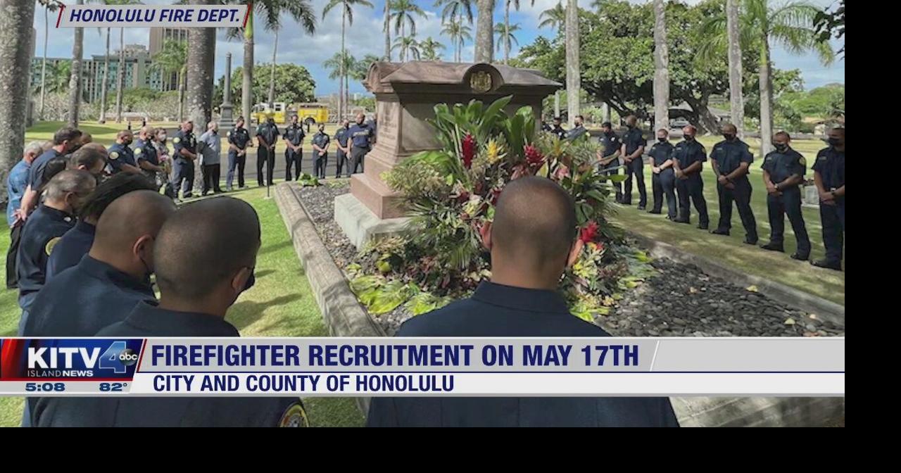 The Honolulu Fire Department to hold oneday recruitment May 17 Video
