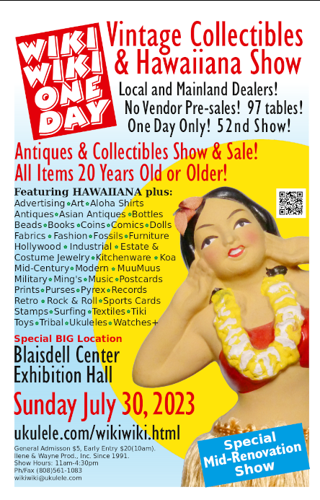 Wiki Wiki One Day Vintage Collectibles & Hawaiiana Show