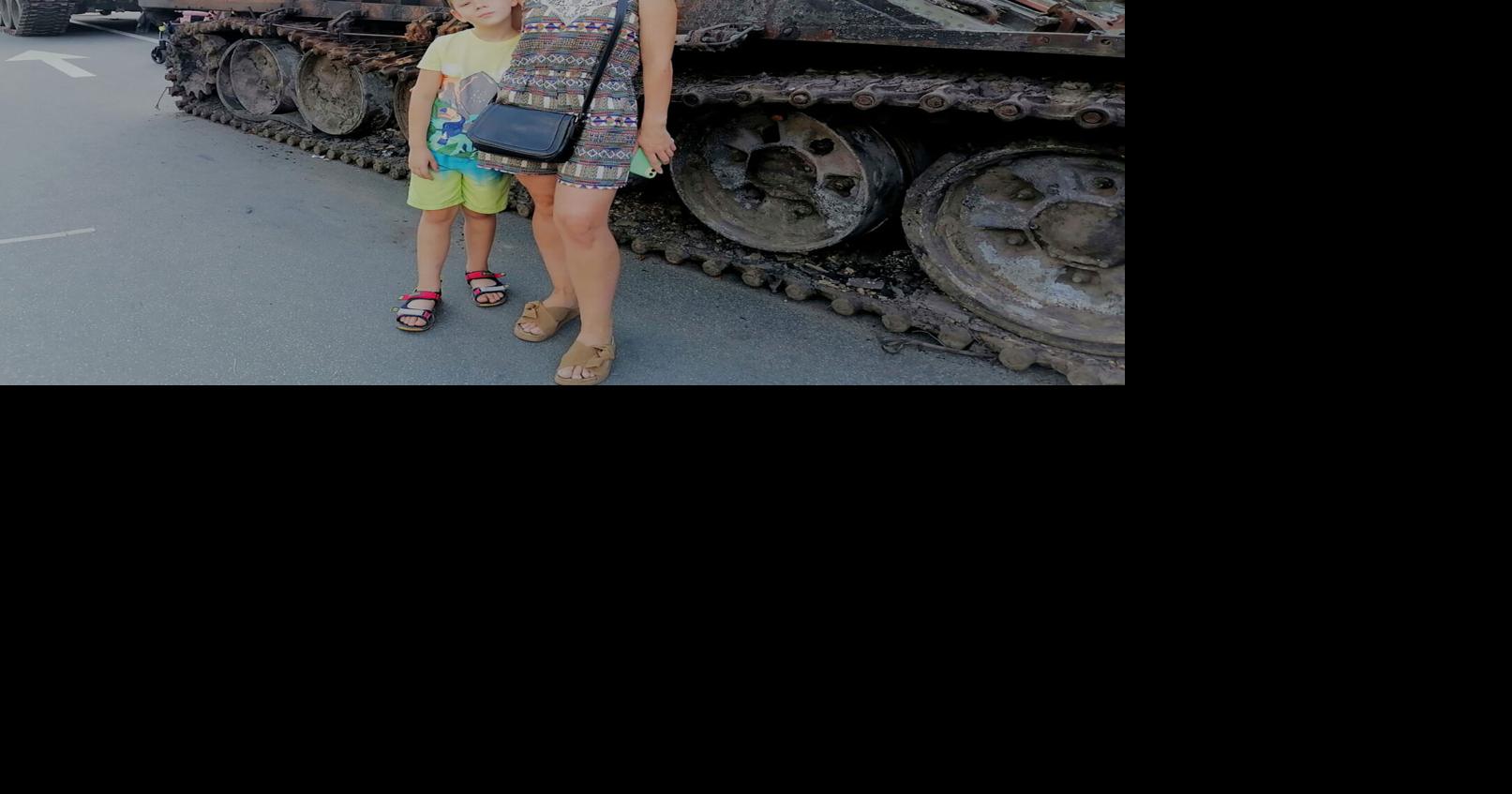 Kyiv displays captured tanks on Independence Day as Ukrainians