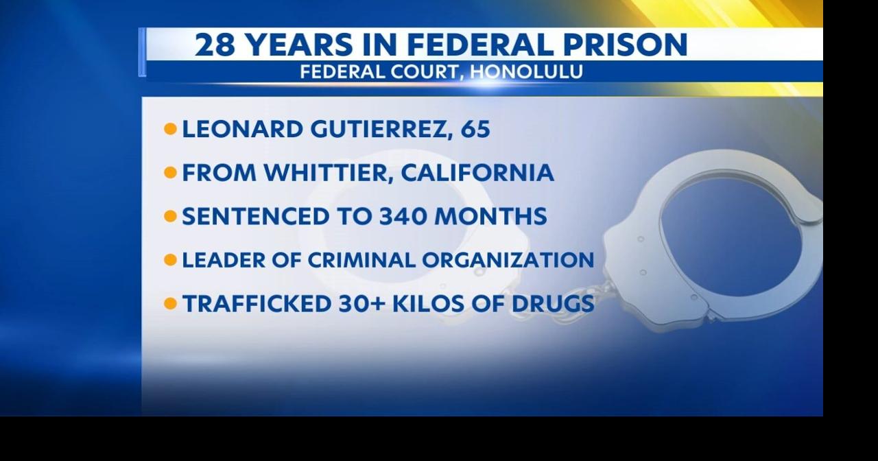 California man gets 28 years for Hawaii drug trafficking crimes