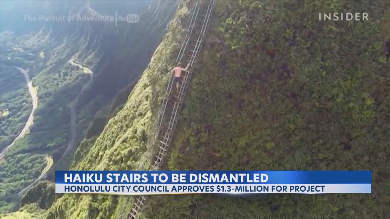 Hawaii's famed 'Stairway to Heaven' to be dismantled