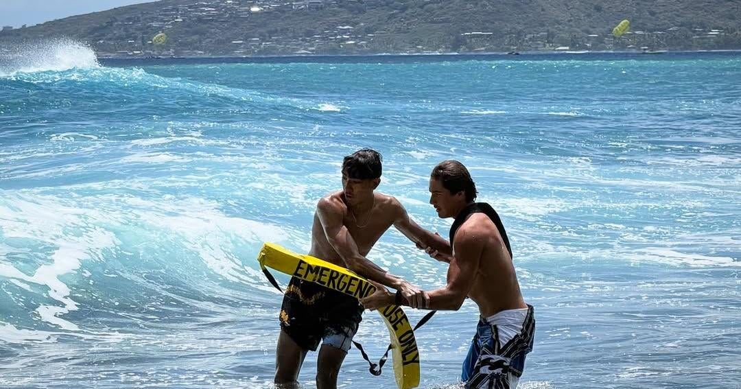 HOSD lifeguard speaks upon king tides after saving surfer's life