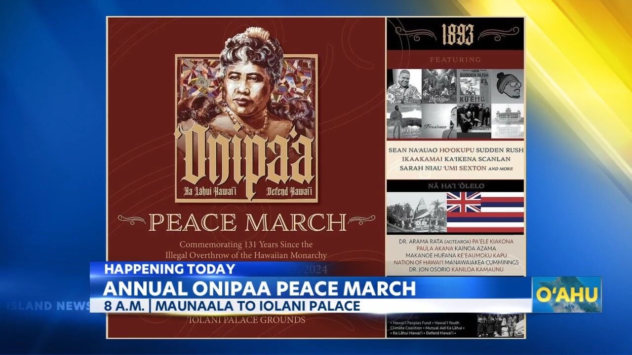 Annual 'Onipa'a March Honoring Hawaiian Tradition And Queen Lili ...