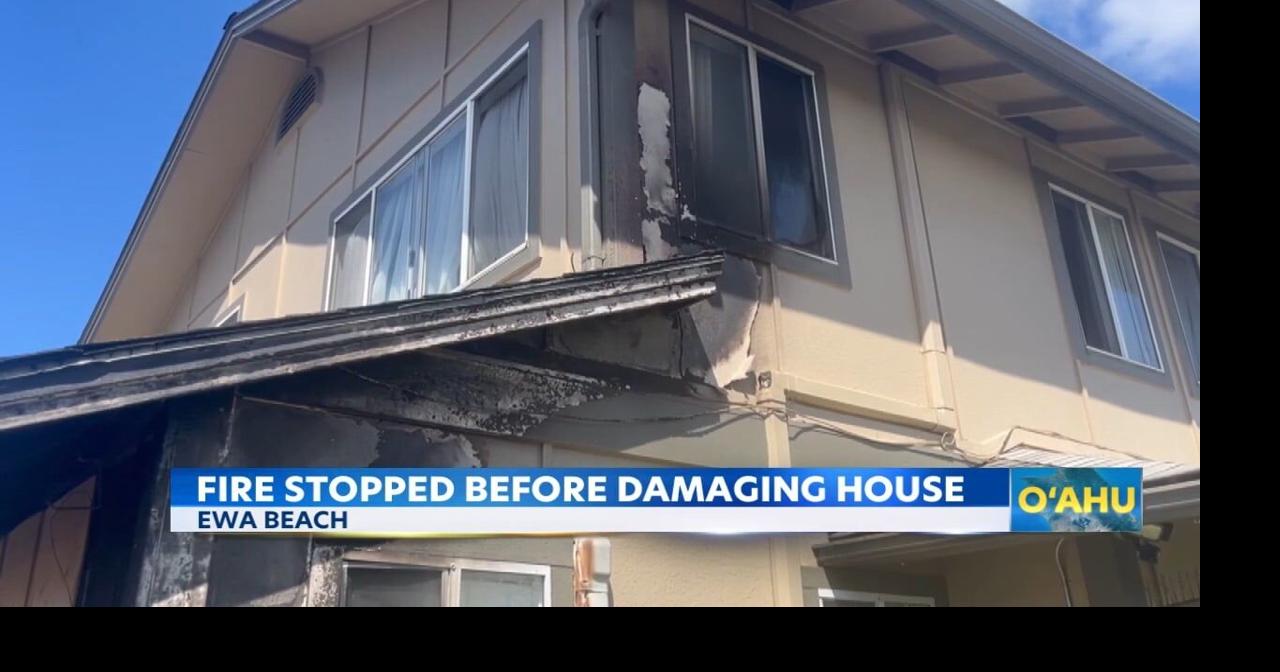 Ewa Beach shed fire spreads to home, no one hurt