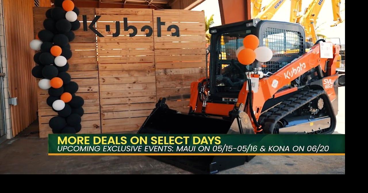 Orange Day Deals at Bacon Universal: Huge Kubota Sales! | Island Life ...