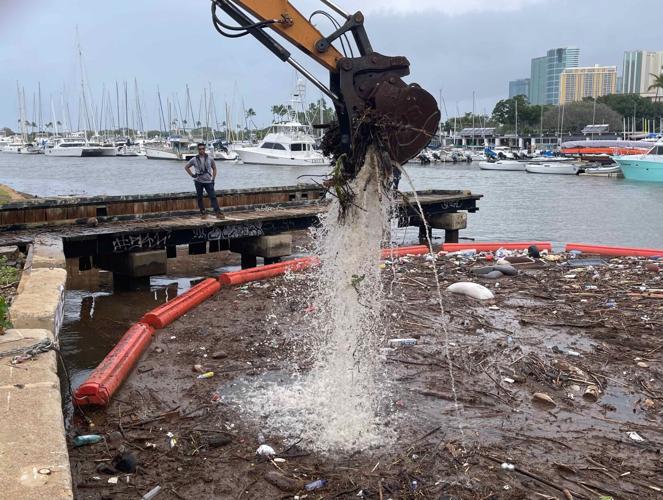 DLNR DOBOR Cleanup of Ala Wai post Kona Low Storm | | kitv.com