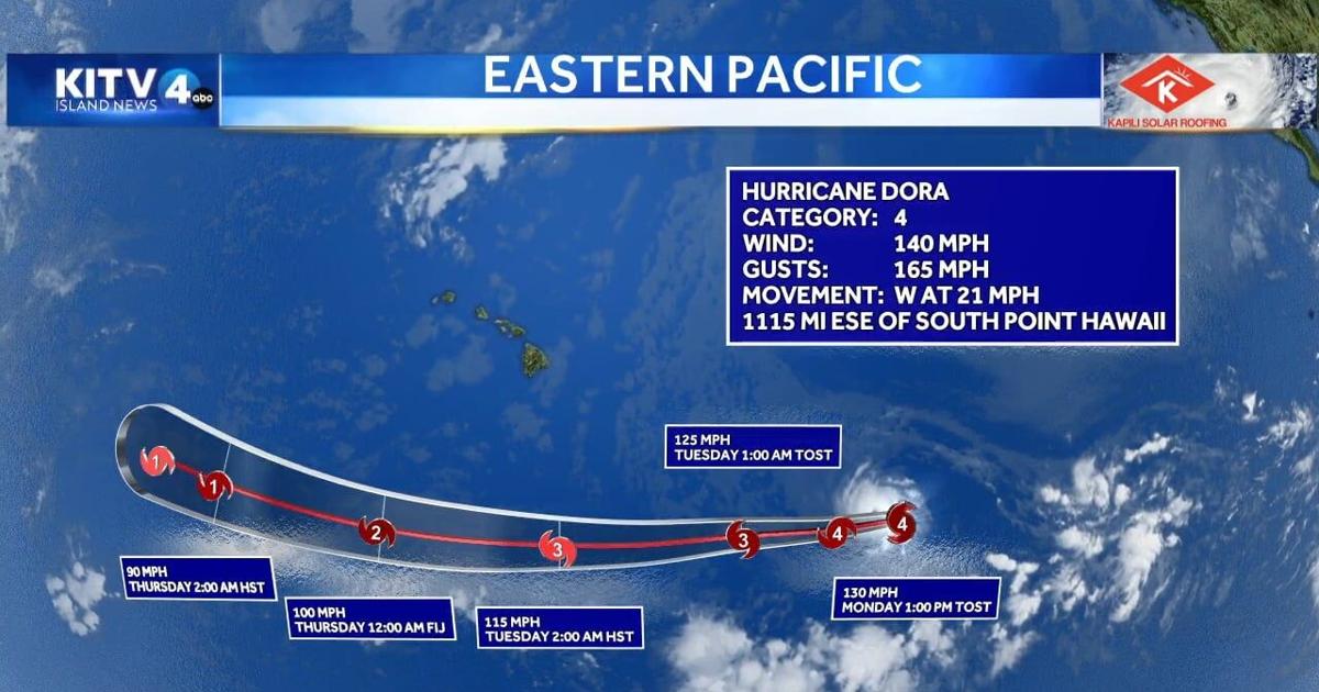 Dora Wind Map Category 4 Hurricane Dora passing well to south of state, bringing high ...