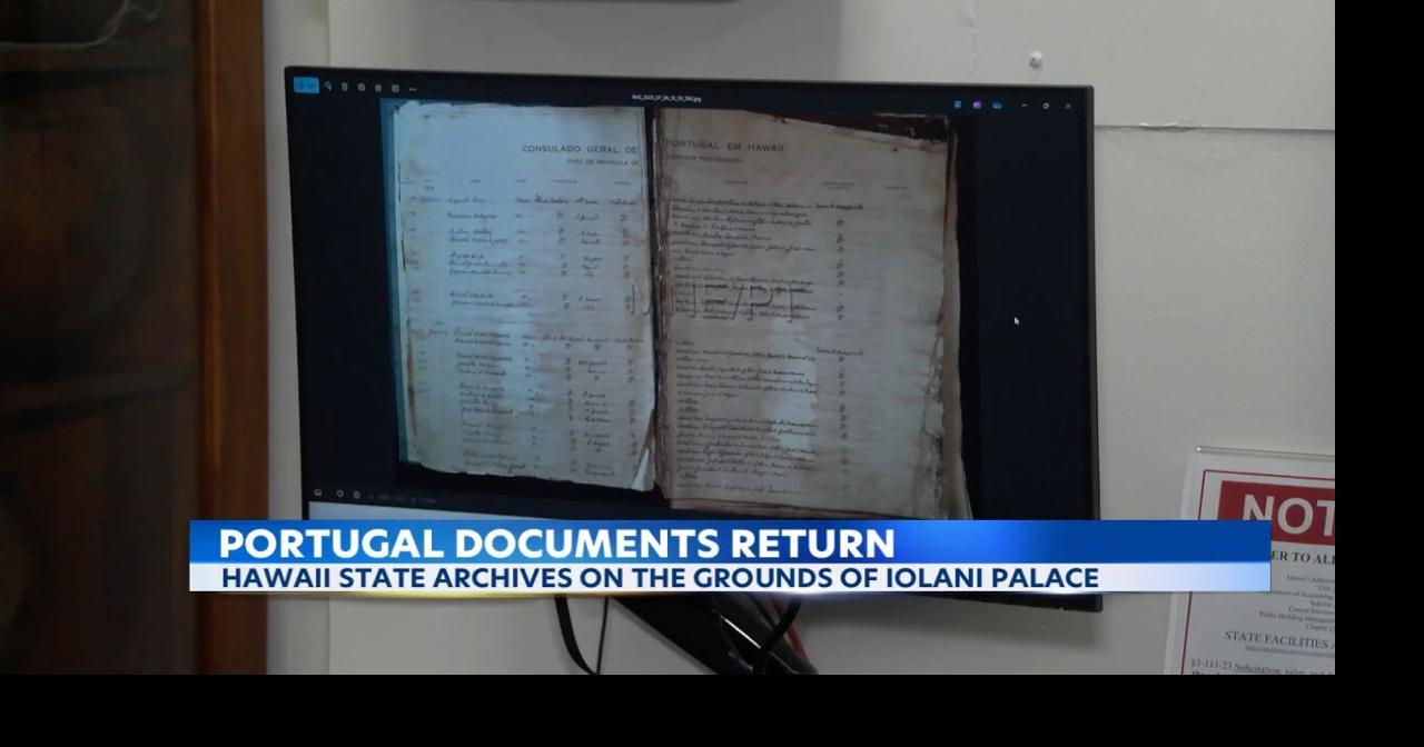 Portuguese immigration logs to Hawaii donated to State Archives