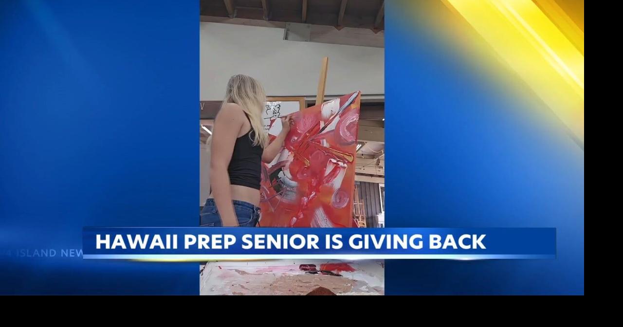 Hawaii Prep senior raises $7K for hospice through art sales