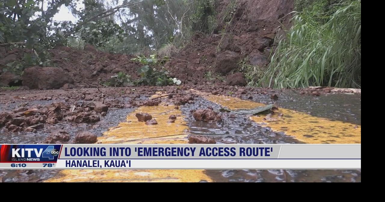 Hanalei Town in Kauai could get alternate routes to deal with flooding, landslides Video