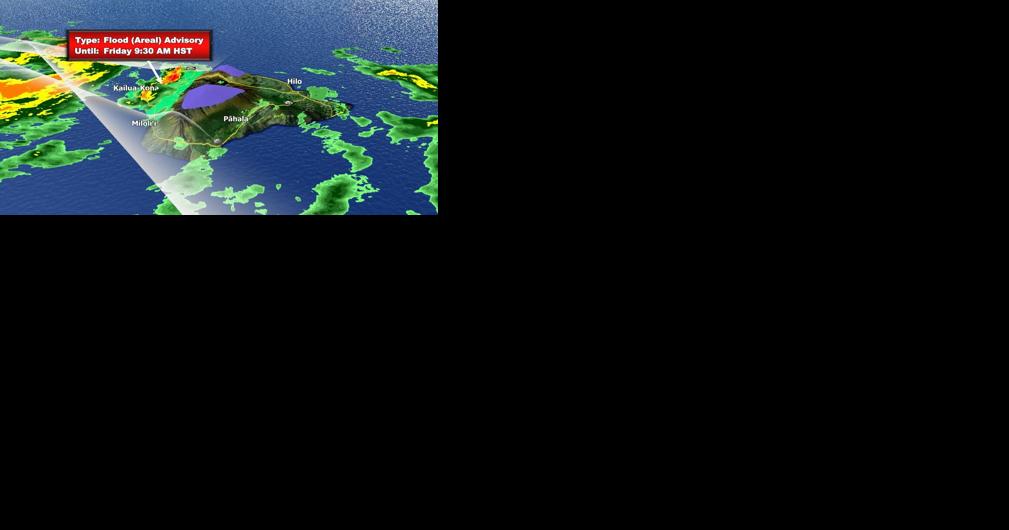 NWS issues Flood Advisory for portions of Hawaii Island - Vimarsana News