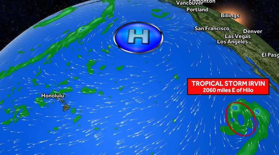 TRACKING IRWIN: Irwin holds steady as a Tropical Storm | Top Stories |  kitv.com