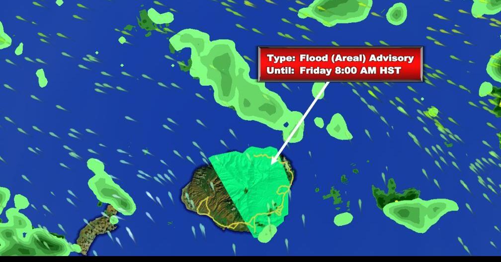 Flash flood warning remains in effect for the island of Kauai