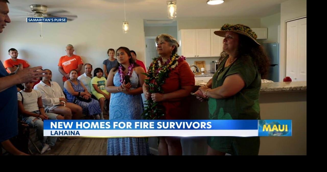 Three new Lahaina homes dedicated to fire survivors by Christian relief