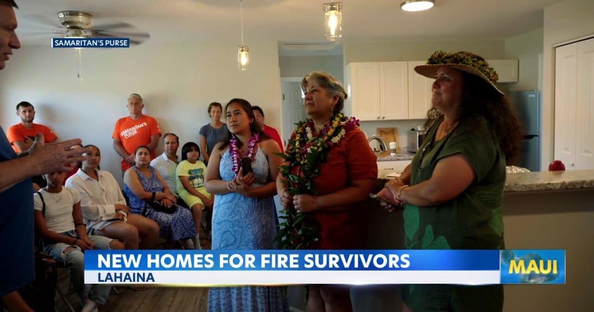 Three new Lahaina homes dedicated to fire survivors by Christian relief