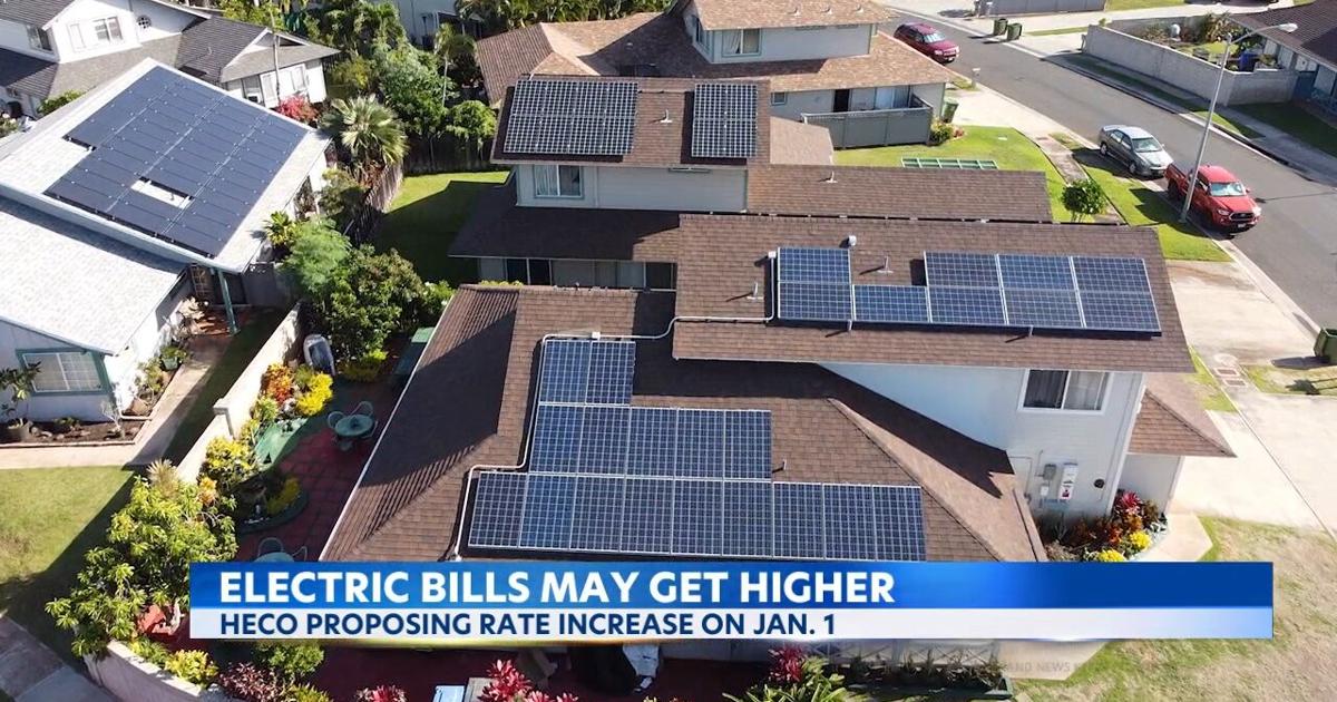 HECO proposing rate increase in Oahu starting January 2025 News