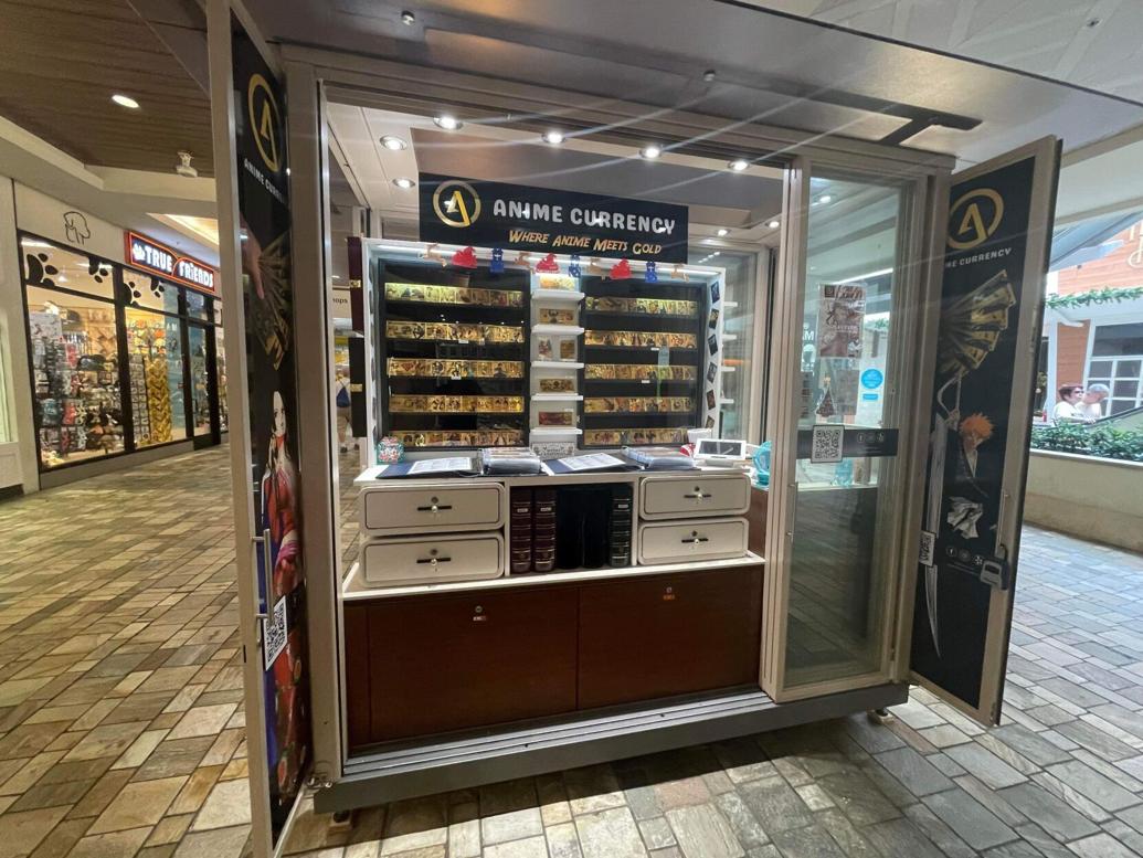 #39 Anime Currency #39 kiosk at Ala Moana Center burglarized before its grand