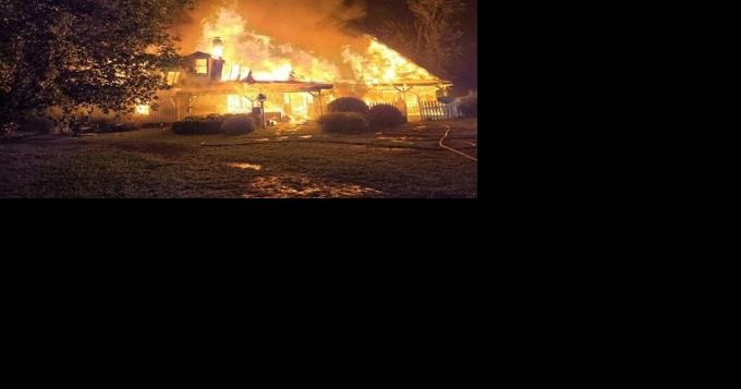 Lightning strike sparked fire that destroyed a 2 story home in Newton County - Vimarsana News