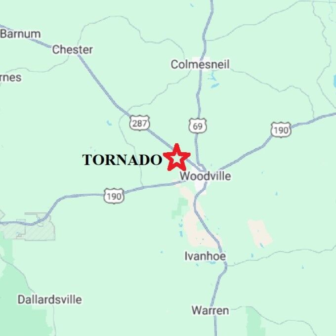 National Weather Service confirms that a tornado touched down in Tyler ...
