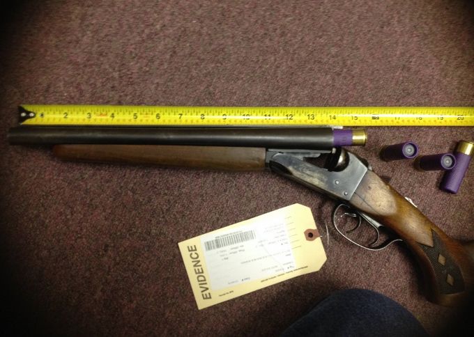 Cops confiscate sawed off shotgun and drugs, arrest two | Local News ...