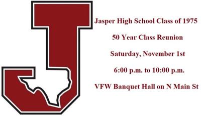 Jasper High School Class of 1975 50th Class Reunion will be Sat, Nov ...