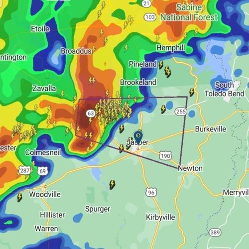 Friday afternoon thunderstorms downed trees and power lines in this