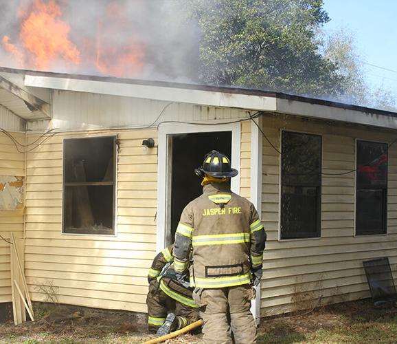 Sunday morning fire destroys home north of Jasper | Local News | kjas.com