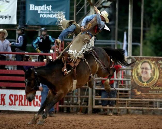 Following a prayer and the National Anthem it was a night of rodeo ...