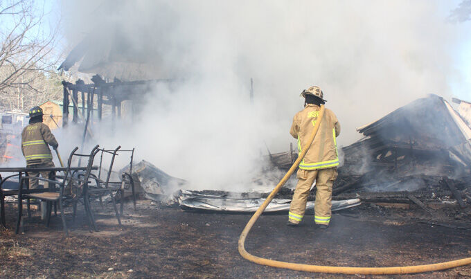 Fire destroys two story home north of Jasper | Local News | kjas.com