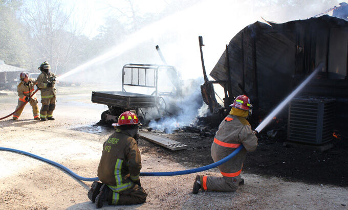 Fire destroys two story home north of Jasper | Local News | kjas.com