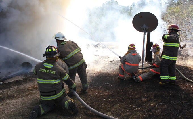 Fire destroys two story home north of Jasper | Local News | kjas.com