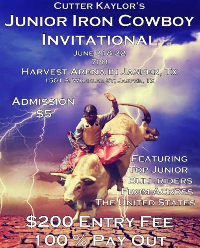 Junior bull riding in the Iron Cowboy Invitational in Jasper on June ...