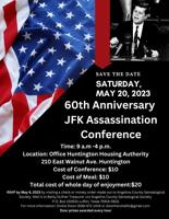 JFK Assassination Conference in Huntington on Sat, May 20th