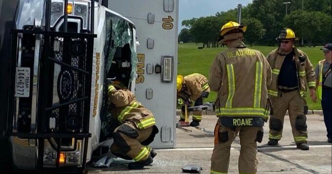 Beaumont EMS ambulance crash injured two paramedics | Local News | kjas.com