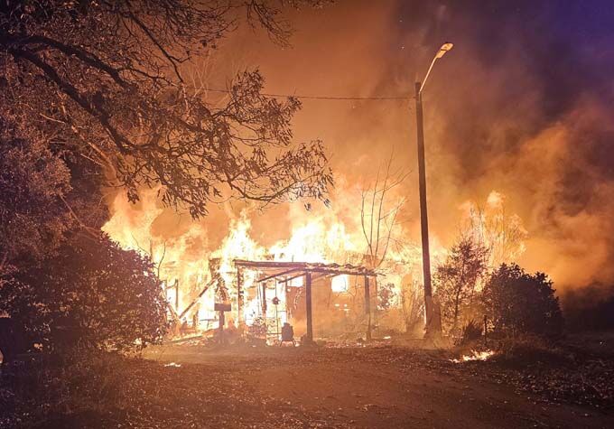 Fire broke out again at home south of Jasper and this time there was no ...