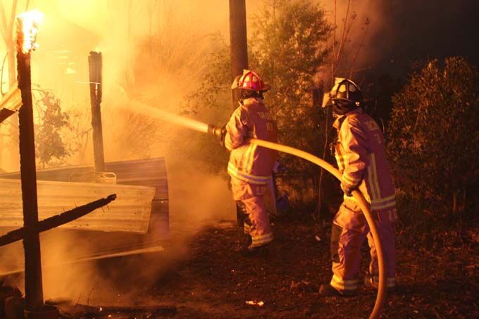 Fire broke out again at home south of Jasper and this time there was no ...