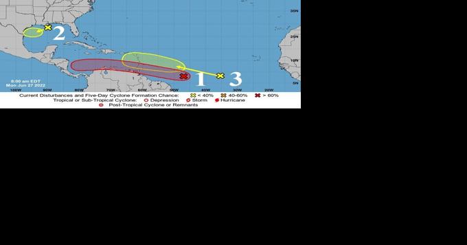 Tropical Outlook for Mon, June 27th, 2022 at 8:00 a.m. - Vimarsana News