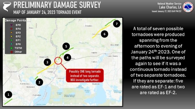 NWS releases report on Tue, Jan 24th tornado outbreak | Local News ...