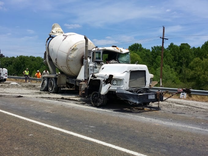 Driver injured when fully loaded cement truck crashes Local News