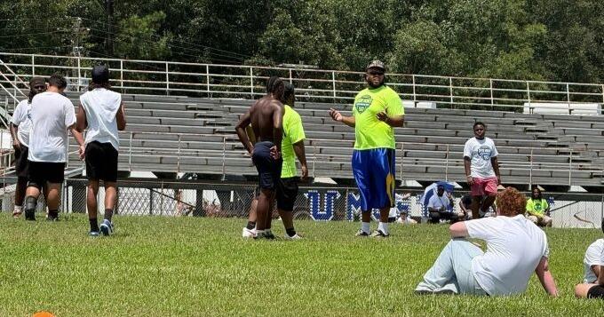 Burkeville Mustangs attended the Rob Hunt Youth Football Camp