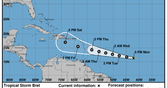 Mon, June 19th, 2023 4:00pm Tropical Weather Outlook - Vimarsana News