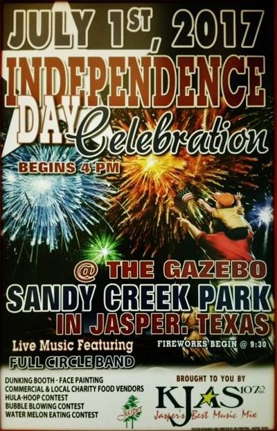 Jasper Independence Day Celebration Saturday July 1st 2017