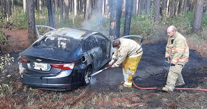 UPDATED - One person is dead after car hits tree and bursts into flames ...