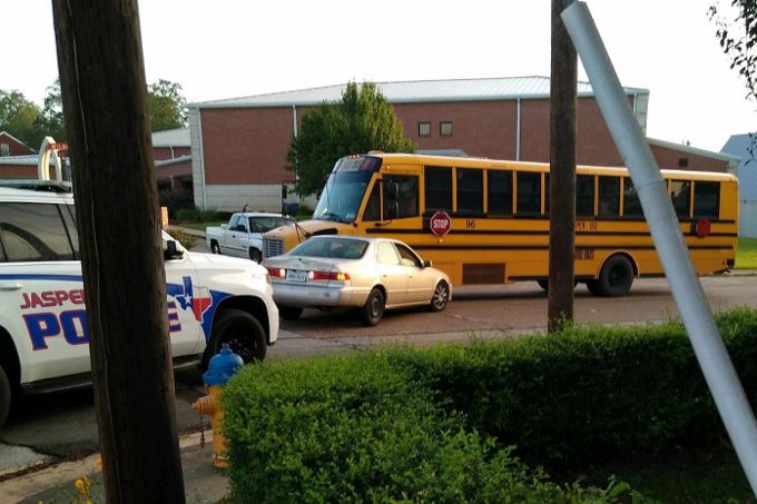 Police say juvenile in a stolen car crashed into a school bus | Local ...